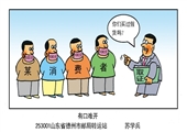 有口难开 苏学兵漫画