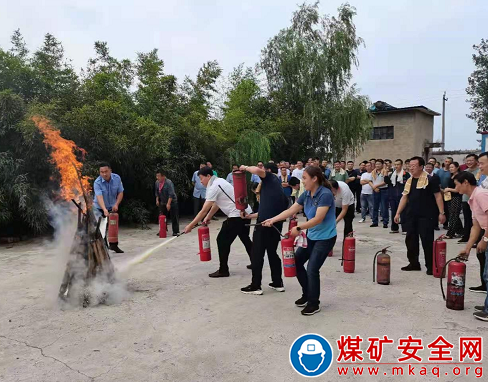 山东裕隆矿业集团有限公司唐阳煤矿开展2021年下半年地面消防应急演练